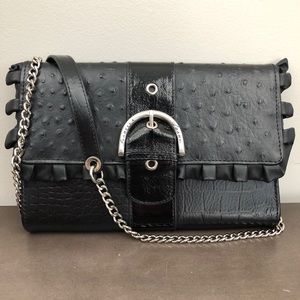 Isabella Adams Buckle Shoulder Bag / Clutch
